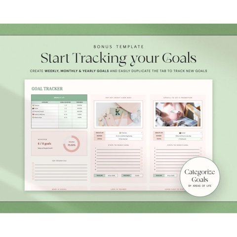 Budget Planner Template  Daily, Monthly, and Yearly Income and Expense Tracker