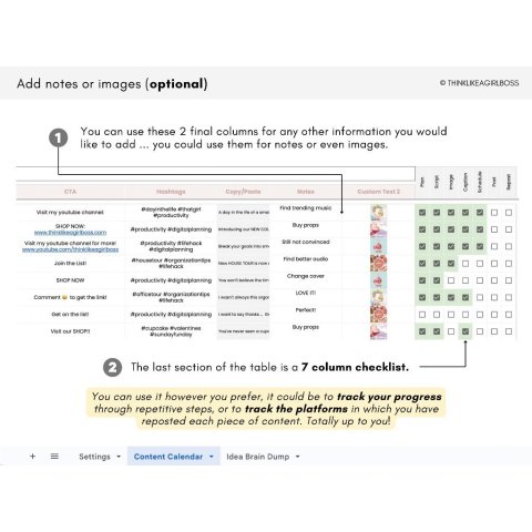 Content Planner Kit | Daily & Weekly Creator Calendar ES02