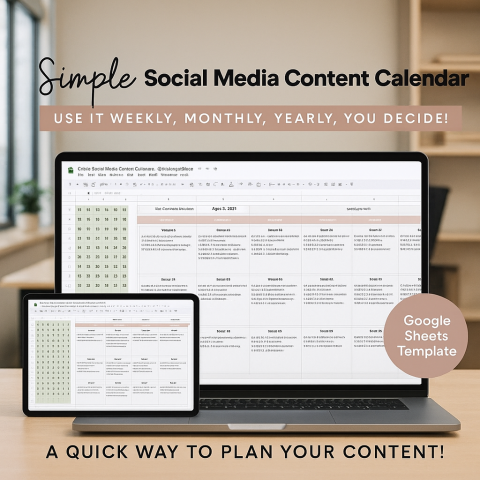 Content Planner Kit | Daily & Weekly Creator Calendar ES02
