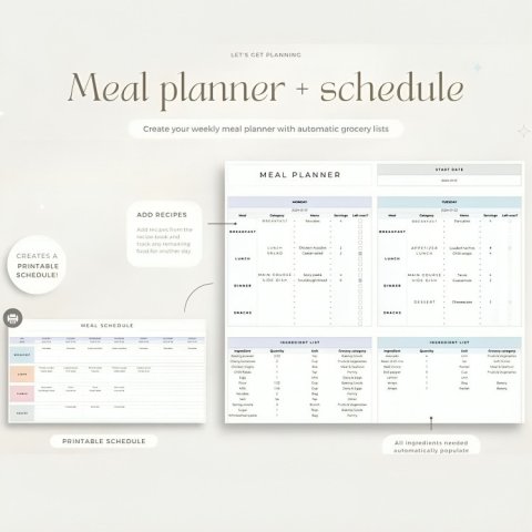 10-in-1 Life Planner - Google Sheets Template ES06