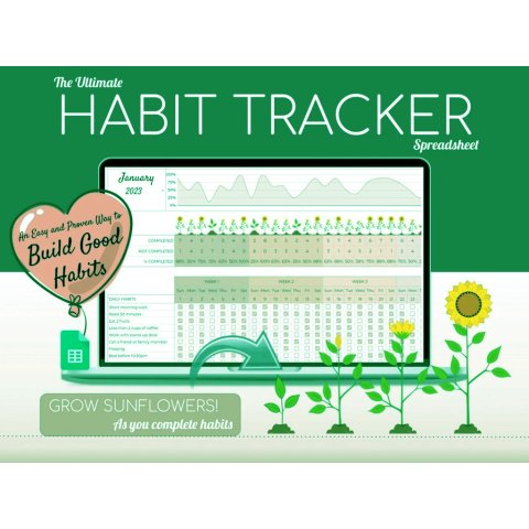 The Ultimate Habit Tracker Spreadsheet ES05