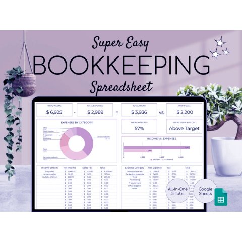 Small Business Finance Tracker Spreadsheet ES11