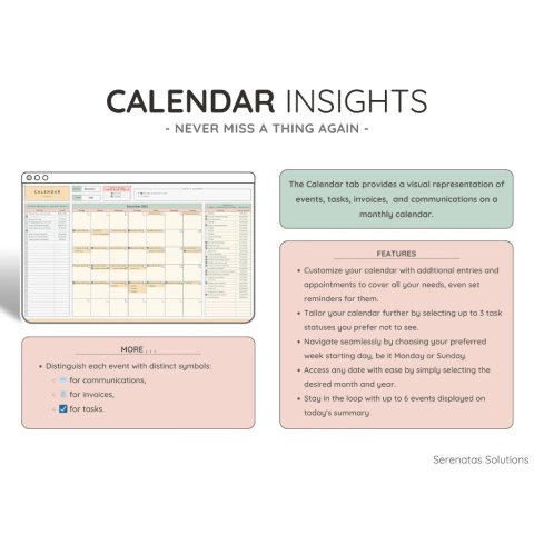 All-in-One Service Business CRM & Bookkeeping Spreadsheet | Task Manager, Invoice Tracker & Client Management Template